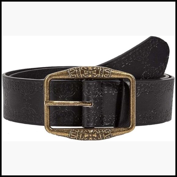 Vintage Western Faux Leather Belt with Adjustable Buckle main image 7